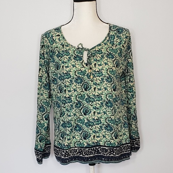 Lucky Brand Tops - LUCKY BRAND FLOWERY LONG SLEEVE TOP